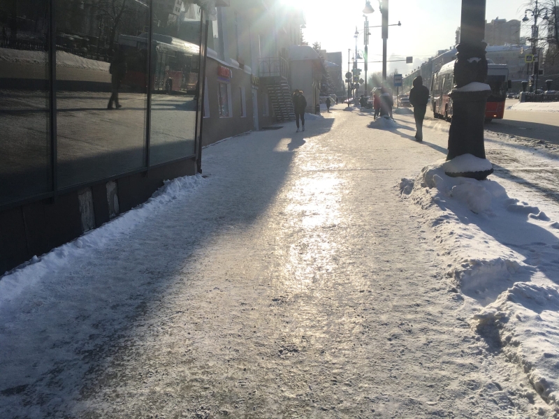 МЧС предупреждает жителей Пермского края о гололедице
