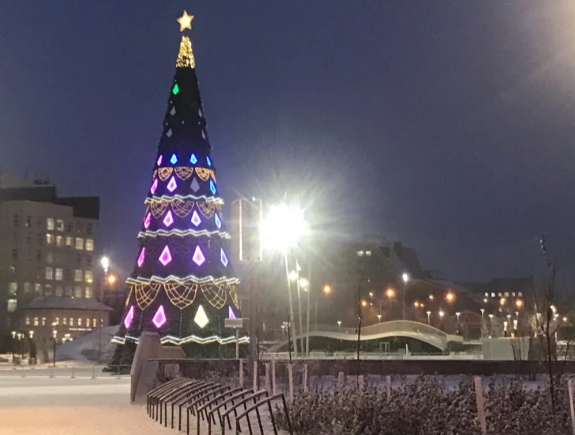 В этом году на эспланаде Перми установят 33-метровую ёлку