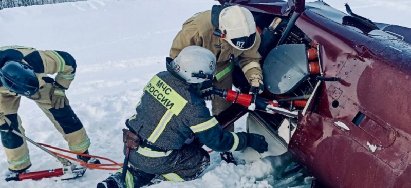 В Бардымском округе Прикамья разбился частный вертолёт, есть погибшие